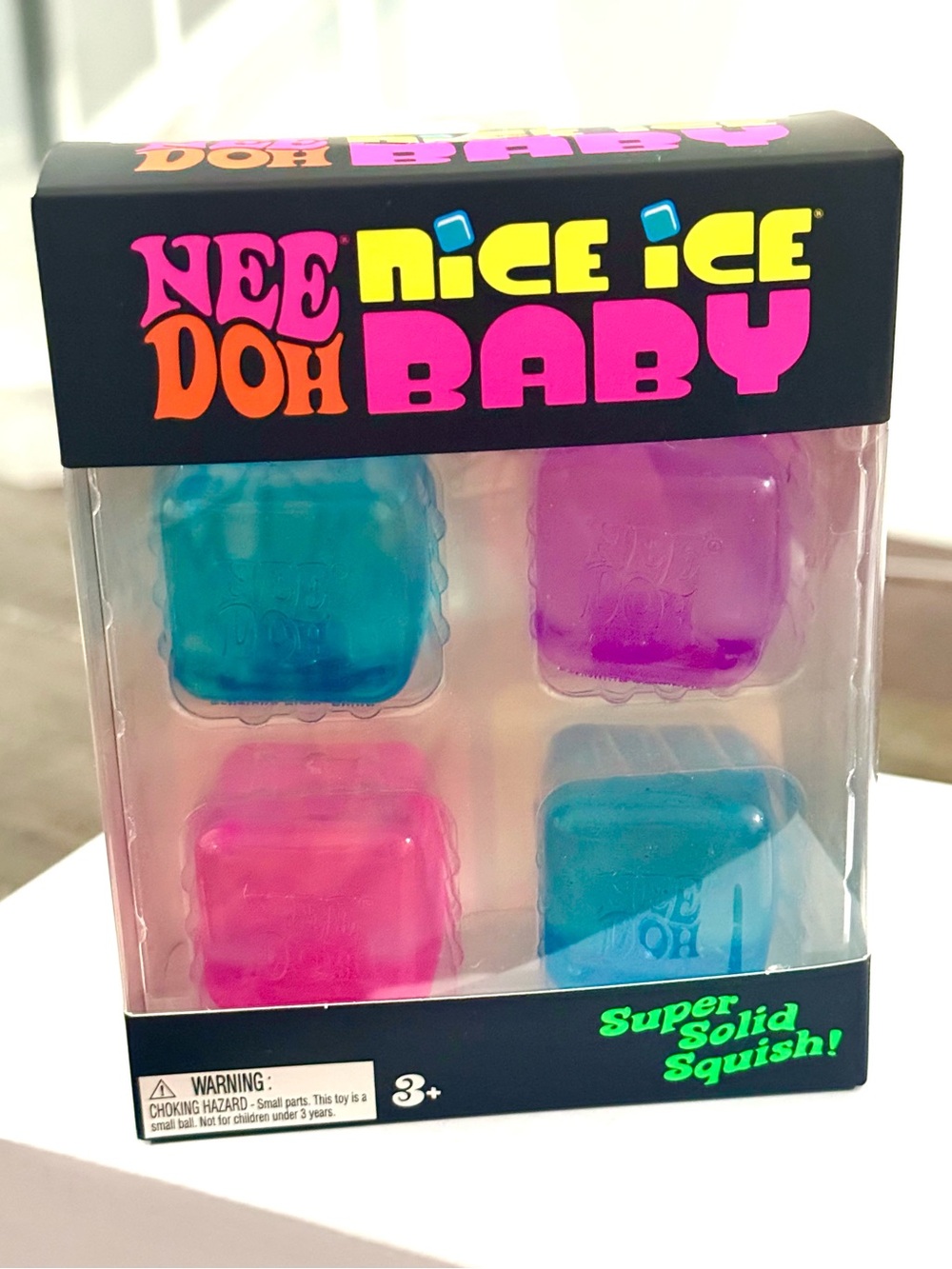 NeeDoh Nice Ice Baby Squishy Set - Blue, Purple, Pink
